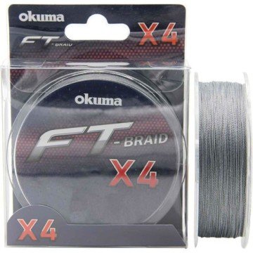 Okuma Ft-X4 Braided Line 300 mt Grey Örgü İp 0,205 mm