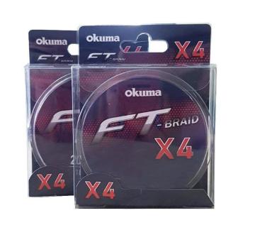 Okuma Ft-X4 Braided Line 300 mt Grey Örgü İp 0,205 mm