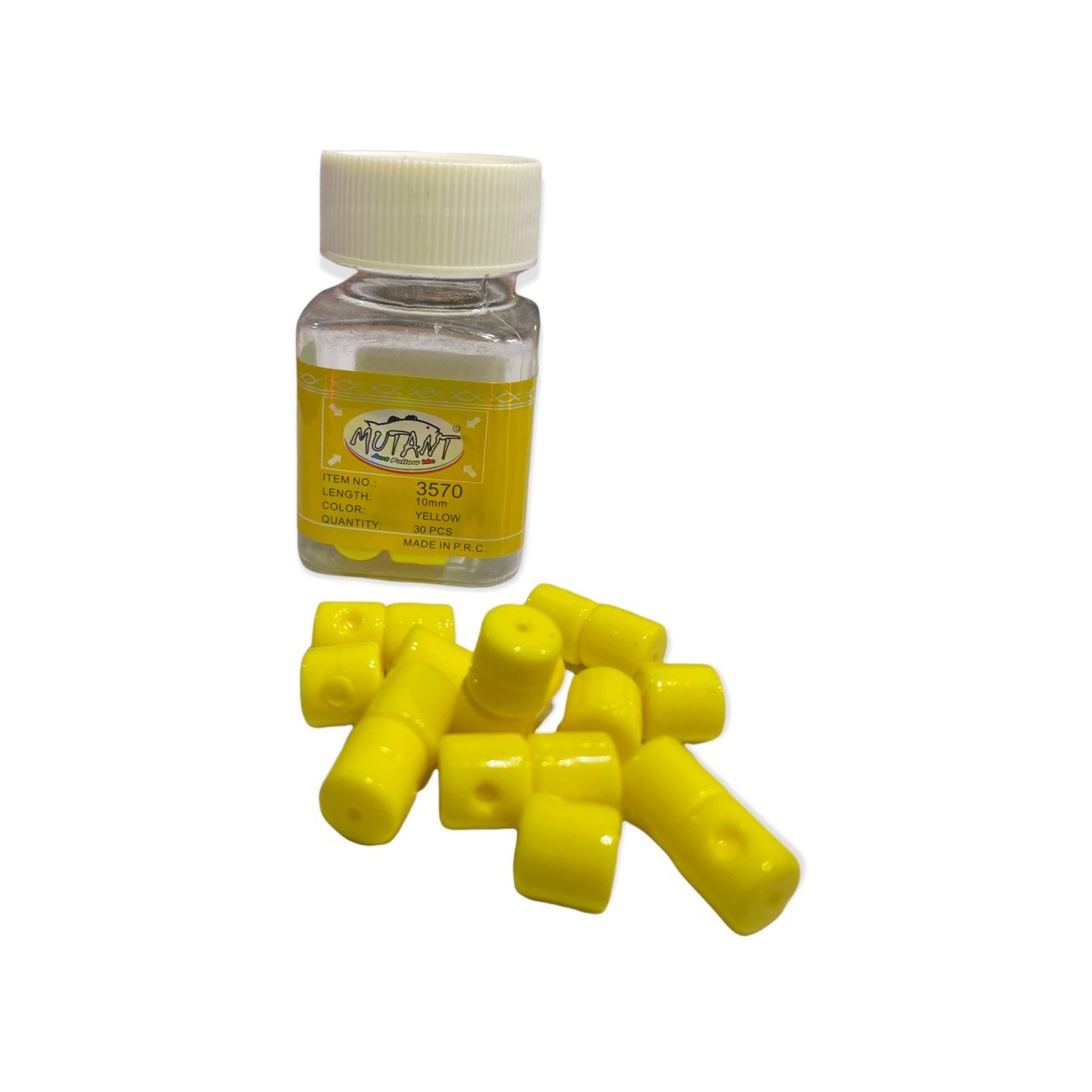 Mutant Özel Mısır Kokulu Sazan Silindir Silikon  30-Adet Yellow