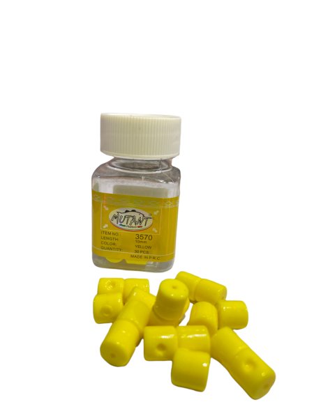 Mutant Özel Mısır Kokulu Sazan Silindir Silikon  30-Adet Yellow