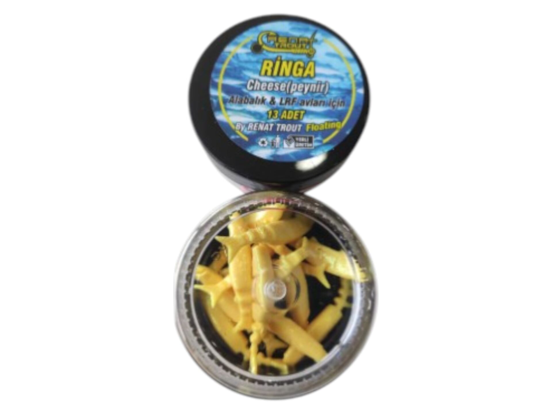 Renat Trout Master Peynir Kokulu Silikon Kurtçuk Alabalık Yemi  Havyar